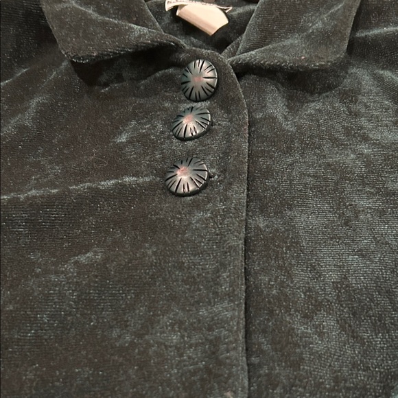 Elegant Dark Green Cropped Blazer - Picture 8 of 9